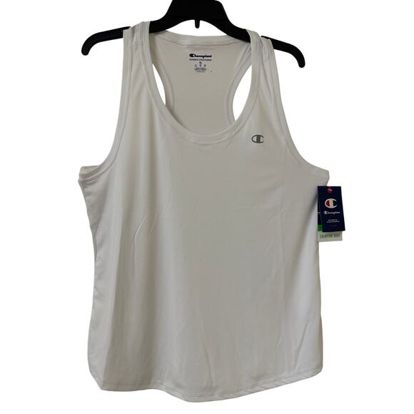 Champion Tops - Champion Athleticwear XL White Razorback Tank Top Wicking Anti-odor